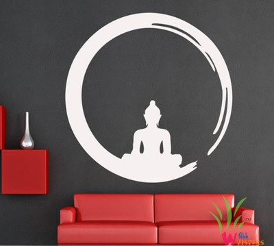 55% OFF on Wall Whispers Buddha in the Ring Vinyl Sticker
