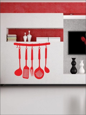80% OFF on Wall1ders Kitchen Set PVC Vinyl Sticker Sticker Pack of 1