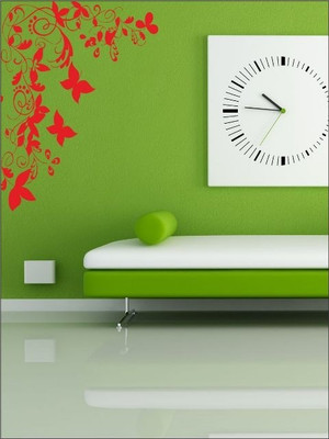 80% OFF on Wall1ders Butterfly Floral Corner PVC Vinyl Sticker Sticker Pack of 1
