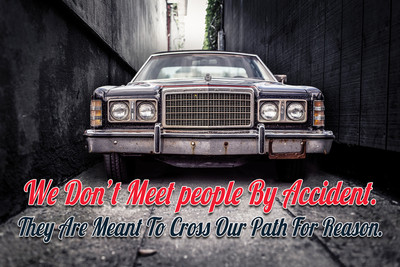 16% OFF on We Dont Meet People By Accident Poster Paper Print