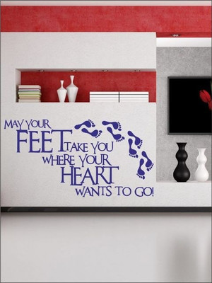 70% OFF on Wall1ders Your Feet PVC Vinyl Sticker Sticker Pack of 1