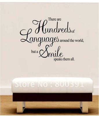50% OFF on Ritzy Smile Speaks Living Room Wall Quote Wall Decal Sticker 50% OFF on Ritzy Smile Speaks Living Room Wall Quote Wall Decal Sticker