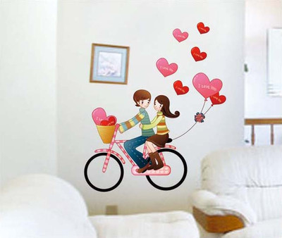 33% OFF on Pindia Beautiful Love Couple Design Wall Sticker 33% OFF on Pindia Beautiful Love Couple Design Wall Sticker