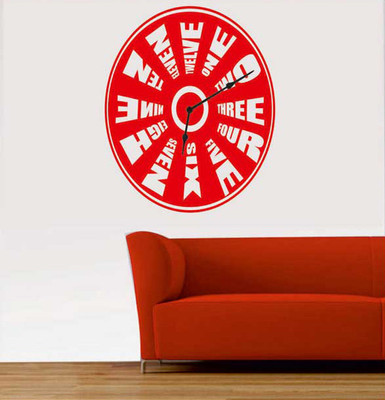 51% OFF on Ritzy Text Clock Wall Decal Sticker 51% OFF on Ritzy Text Clock Wall Decal Sticker