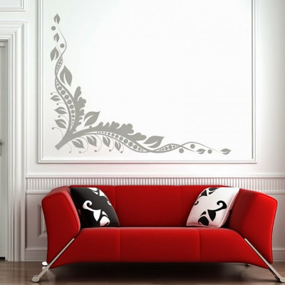 50% OFF on DeStudio Floral Onecorner Decal Size Giant WALL STICKER Sticker