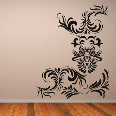 50% OFF on DeStudio Floral Corner Piece One Size Giant WALL STICKER Sticker
