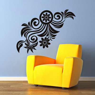 50% OFF on DeStudio Floral Edge Size Giant WALL STICKER Sticker