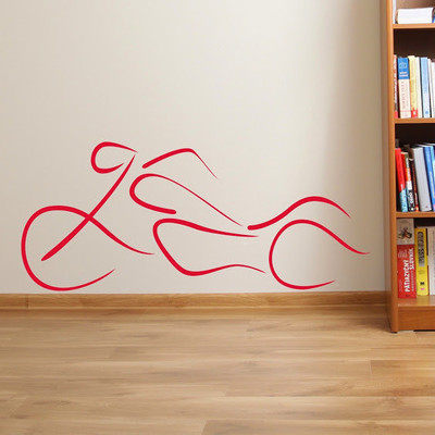 87% OFF on DeStudio Motorbike Flames Abstact Decal Wall Sticker Sticker