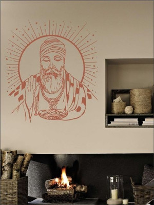 84% OFF on Wall1ders Guru Nanak PVC Vinyl Sticker Sticker Pack of 1