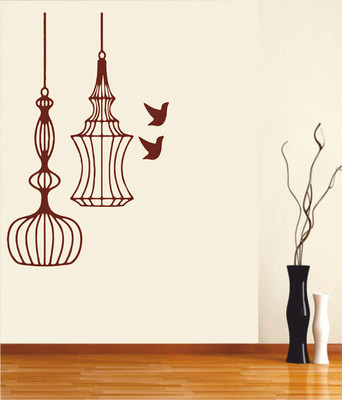 50% OFF on Ritzy Birds Out Of Cage Iib Wall Decal Sticker