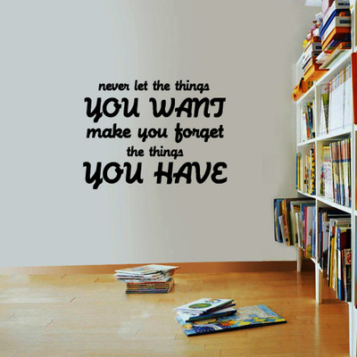 40% OFF on Creative Width Decor Never Let The Things Vinyl Sticker Sticker Pack of 1