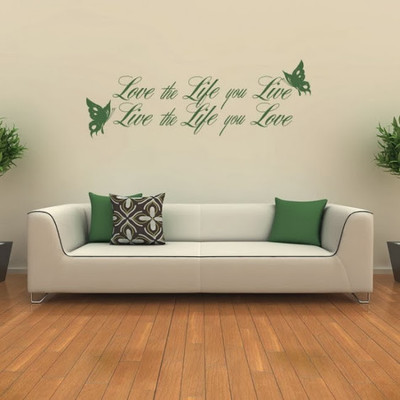 50% OFF on DeStudio DeStudio Love The Life One Wall Stickers Size GIANT WALL STICKER Sticker