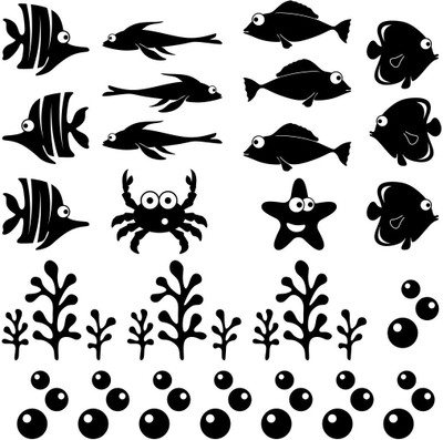 25% OFF on Chipakk Kids Aqua Theme 03 Decal Pigmented Polyvinyl Sticker