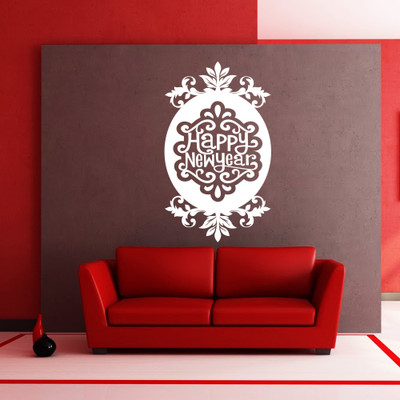 40% OFF on Creative Width Decor Happy New Year Vinyl Sticker Sticker Pack of 1 40% OFF on Creative Width Decor Happy New Year Vinyl Sticker Sticker Pack of 1