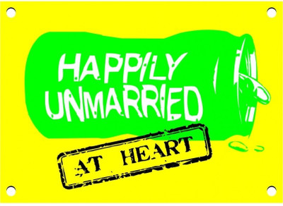 Happily Unmarried Happily Unmarried Magnetic Sticker Happily Unmarried Happily Unmarried Magnetic Sticker