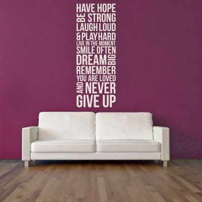 50% OFF on DeStudio DeStudio Have Hope One Wall Stickers Size MEGA WALL STICKER Sticker
