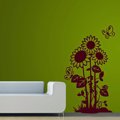 87% OFF on DeStudio Blooming Flowers Two Size Tiny Wall Sticker