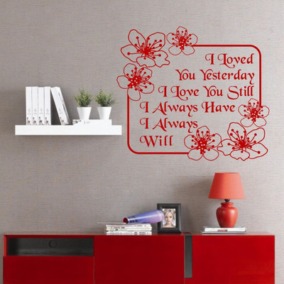 Chipakk Love Quote Decal Pigmented Polyvinyl Sticker