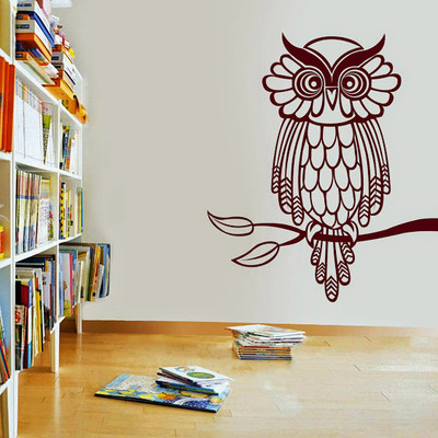 87% OFF on DeStudio Owl On Branch Two Size Tiny Wall Sticker