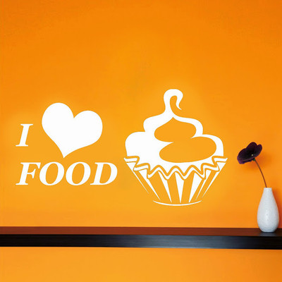 DeStudio DeStudio I Love Food One Wall Stickers Size SUPER WALL STICKER Sticker