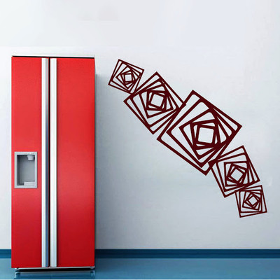 87% OFF on DeStudio DeStudio Square Illusion Two Wall Stickers Size TINY WALL STICKER Sticker