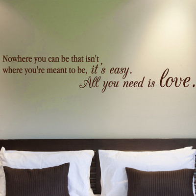 50% OFF on DeStudio Love Quote All You Need Is Love Quote Decal Home Wall Sticker Sticker