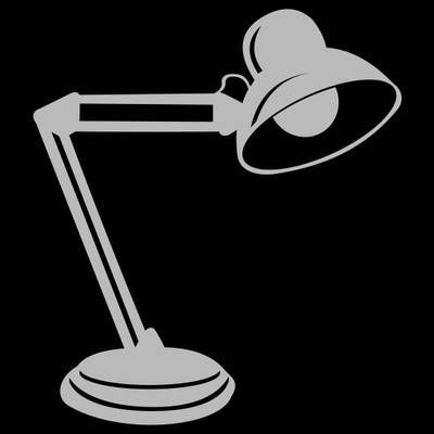 Chipakk Lamp 5 - Grey Wall Decal Small Pigmented Polyvinyl Films Imported Sticker