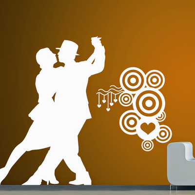87% OFF on DeStudio Dancing Couple New Size Tiny Wall Sticker