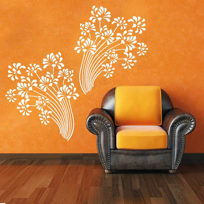 87% OFF on DeStudio Beautiful Flowers One Size Tiny Wall Sticker