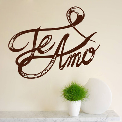 82% OFF on D��cor Kafe Decal Style Te Amo Wall Art Large Size-25*20 Inch Wall Sticker Sticker Pack of 1 82% OFF on D��cor Kafe Decal Style Te Amo Wall Art Large Size-25*20 Inch Wall Sticker Sticker Pack of 1