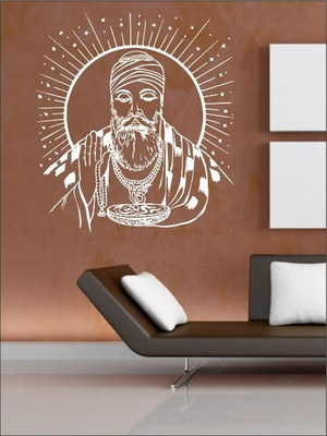 82% OFF on Wall1ders Guru Nanak PVC Vinyl Sticker Sticker Pack of 1