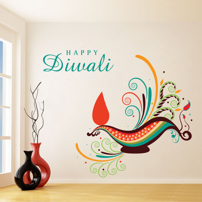 80% OFF on Decor Kafe Decal Style Happy Diwali Art Large Size- 26*22 Inch Wall Sticker Pack of 1 80% OFF on Decor Kafe Decal Style Happy Diwali Art Large Size- 26*22 Inch Wall Sticker Pack of 1