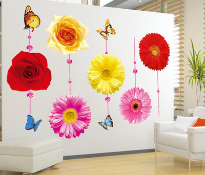 33% OFF on Pindia Design Flower Cart Wall Sticker 33% OFF on Pindia Design Flower Cart Wall Sticker