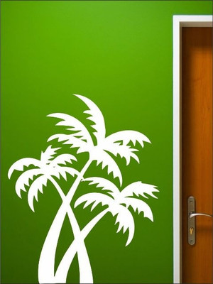 82% OFF on Wall1ders Palm Tree PVC Vinyl Sticker Sticker Pack of 1