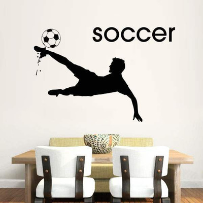 33% OFF on Hoopoe Decor Play soccer Wall Sticker Pack of 1