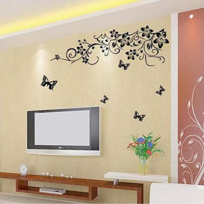 70% OFF on WoW Wall Stickers TV Background Model Wall PVC Removable Sticker