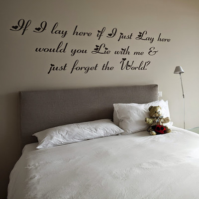 50% OFF on DeStudio Snow Patrol Lyrics Wall Sticker Sticker