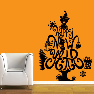 30% OFF on Creative Width Decor New Year Tree Vinyl Sticker Sticker Pack of 1 30% OFF on Creative Width Decor New Year Tree Vinyl Sticker Sticker Pack of 1