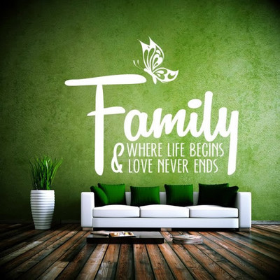73% OFF on DeStudio DeStudio Family Where Life Begins Wall Stickers Size MEDIUM WALL STICKER Sticker