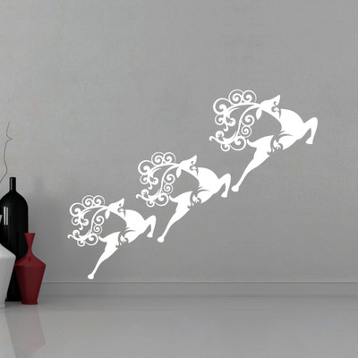 30% OFF on Creative Width Decor Christmas Reindeers 2 Vinyl Sticker Sticker Pack of 1