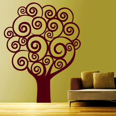 50% OFF on DeStudio DeStudio Swirl Tree Floral Two Wall Stickers Size GIANT WALL STICKER Sticker