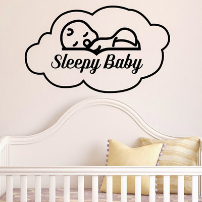 50% OFF on DeStudio Baby Sleep Children Child Sleepy Wallart Color Black Size 150 X 60 Cms Wall Sticker