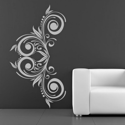 44% OFF on DeStudio Floral Side Sticker Size Tiny Wall Sticker