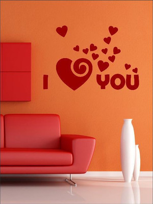 87% OFF on Wall1ders I Love U Sticker Sticker Pack of 1