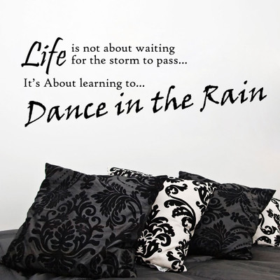 81% OFF on Decor Kafe Decal Style Dance in the Rain Wall Large Size-40*14 Inch Vinyl Film Sticker Pack of 1