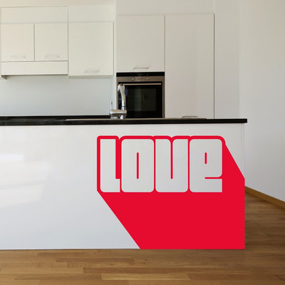 50% OFF on DeStudio Love Modern Pop Groovy Retro Decal Wall Sticker Sticker