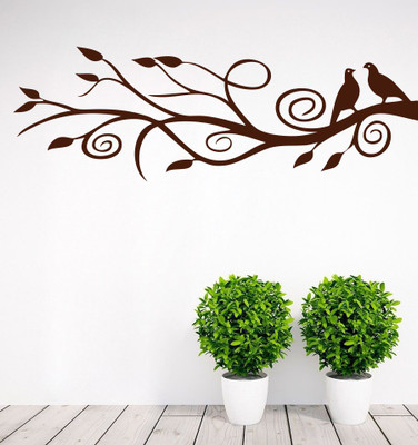 83% OFF on D��cor Kafe Decal Style Branch & Birds Wall Art Large Size-40*13 Inch Wall Sticker Sticker Pack of 1 83% OFF on D��cor Kafe Decal Style Branch & Birds Wall Art Large Size-40*13 Inch Wall Sticker Sticker Pack of 1