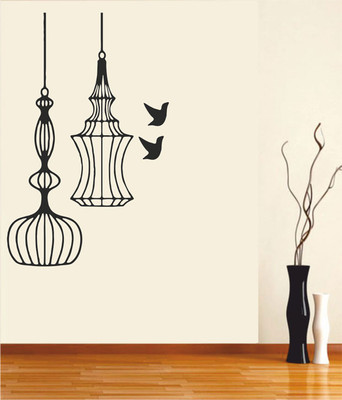 50% OFF on Ritzy Birds Out Of Cage Iib Wall Decal Sticker