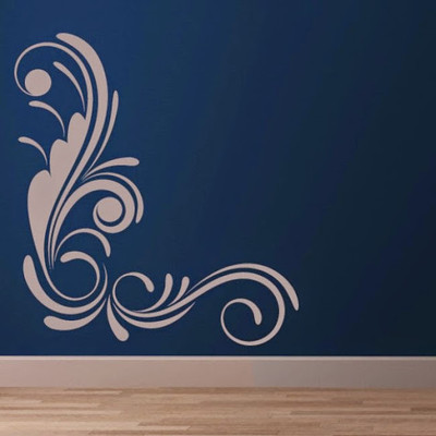 44% OFF on DeStudio Floral Corner Flowers One Size Tiny Wall Sticker