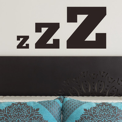 50% OFF on DeStudio Zzz Sleep Bedroom Wallart Color Black Size 135 X 60 Cms Wall Sticker